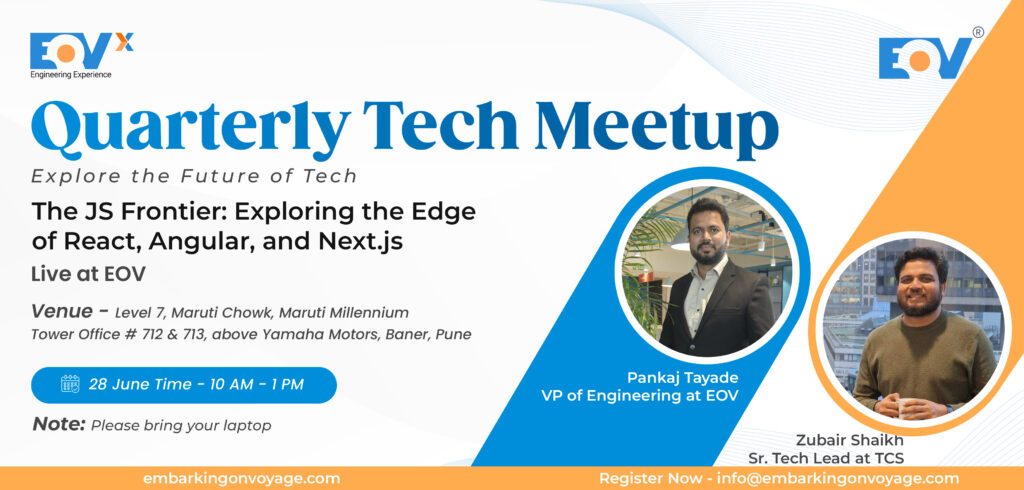 EOVx – Quarterly Tech Meetups by EmbarkingOnVoyage