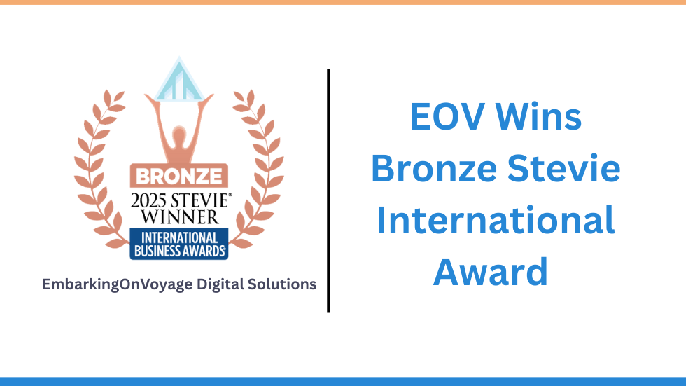 EOV Wins Bronze Stevie Award for Most Innovative Company of the Year
